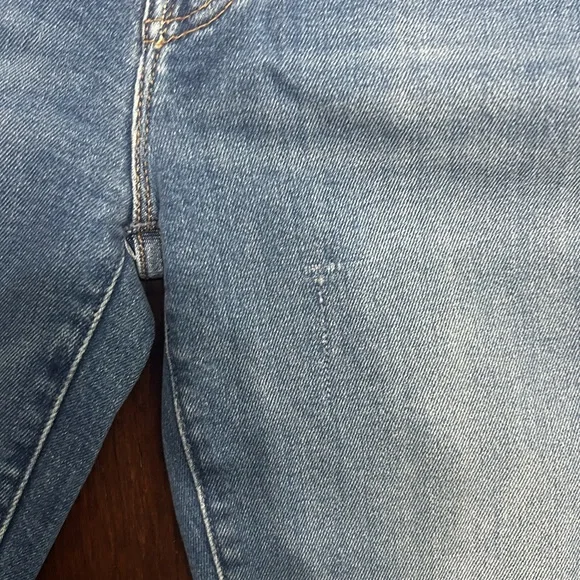 MOTHER The Rascal Ankle Fray Jeans in Blue - Picture 3 of 6